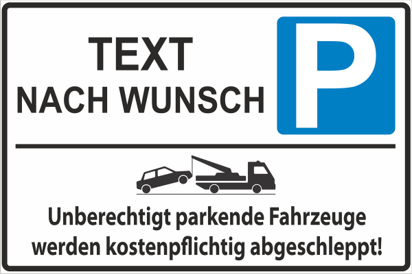 Parkplatzkennzeichnung Aufkleber